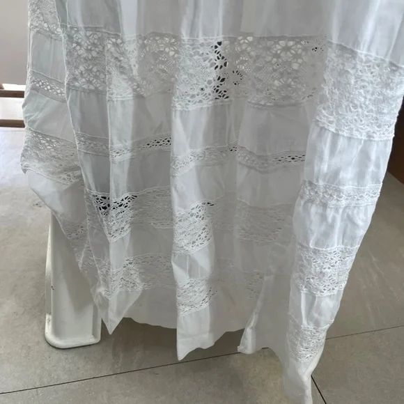 Love Shack Fancy Edie Dress - white size L - Picture 11 of 11